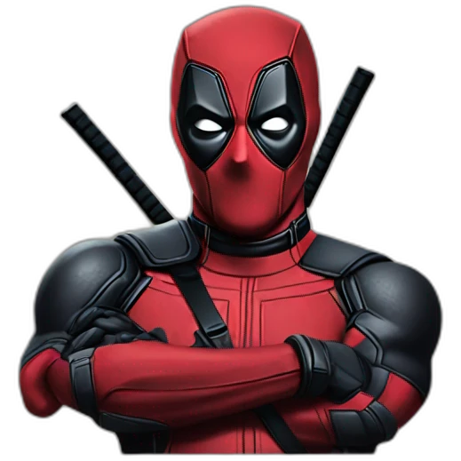 Deadpool no mask emoji