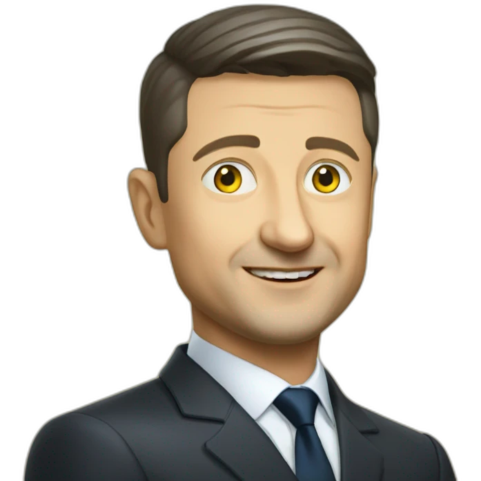 Presented of Ukraine Vladimir Zelensky emoji