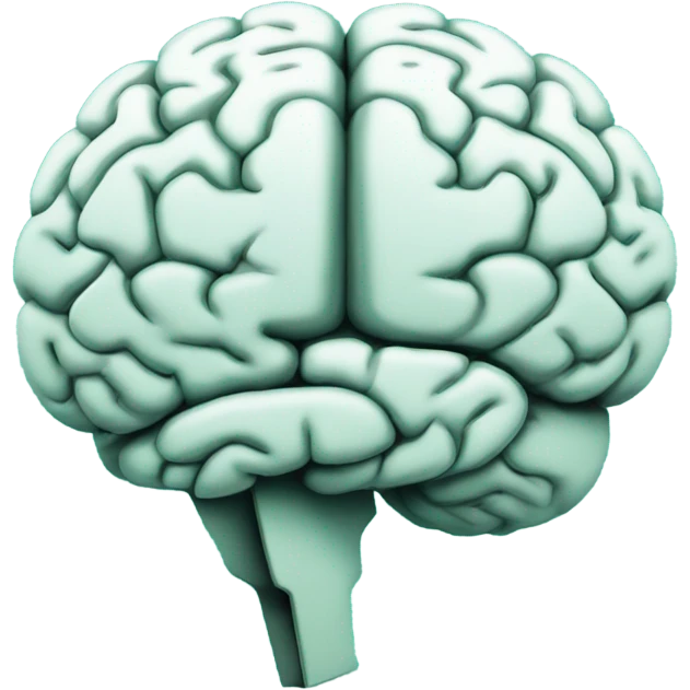 teal hardcover book with brain icon on the cover used to diagnose mental health conditions  emoji
