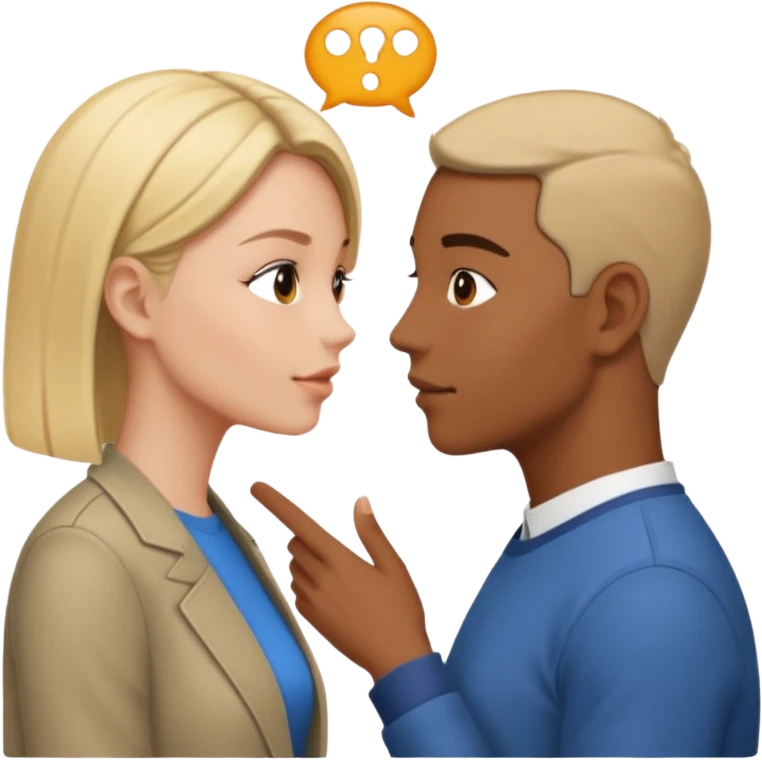 back and forth turn taking during a face to face conversation between two humans emoji