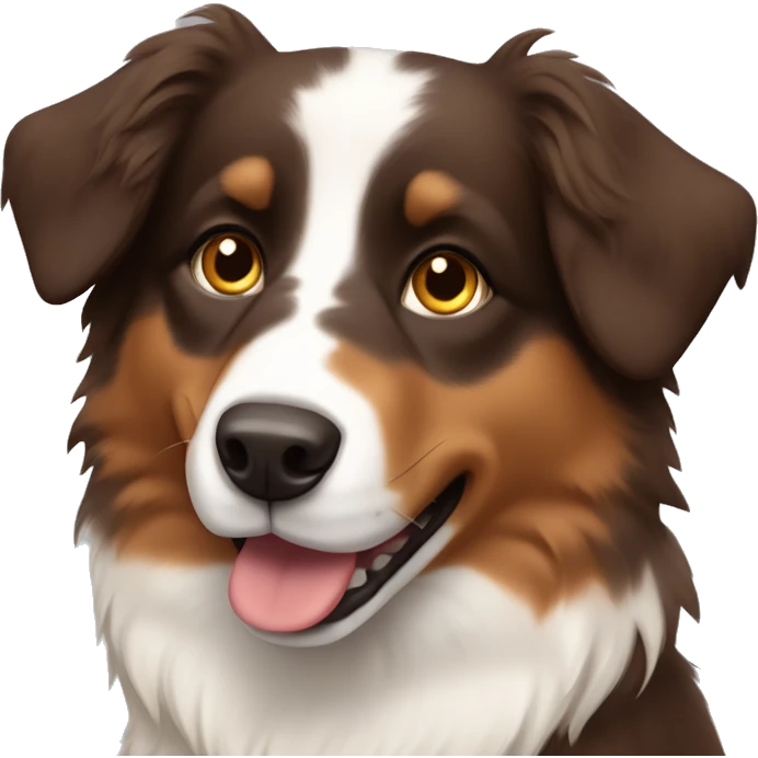 Brown Australian sheperd emoji