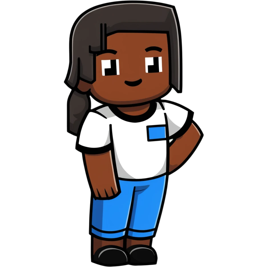 Danielle Brooks as a Minecraft character emoji