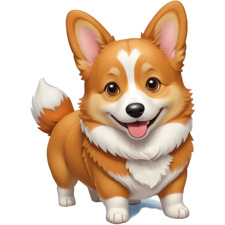 corgi in snow emoji