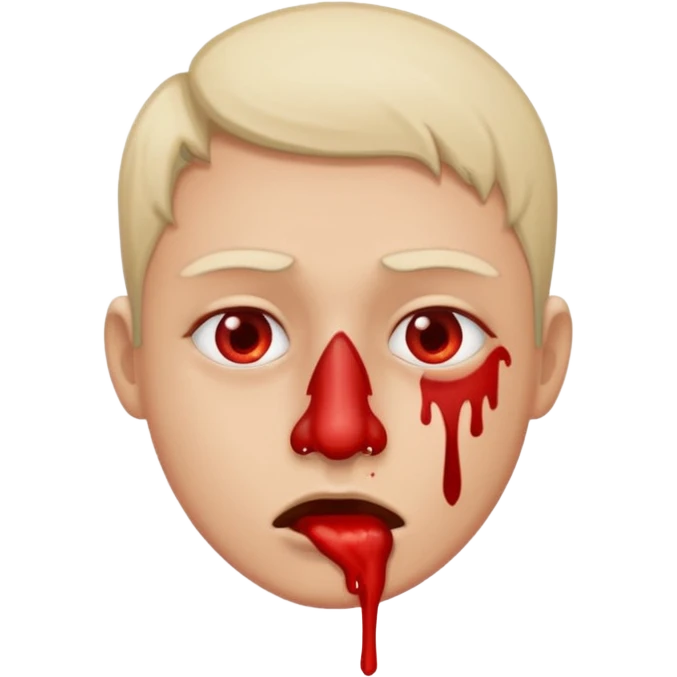 Bludy nose emoji