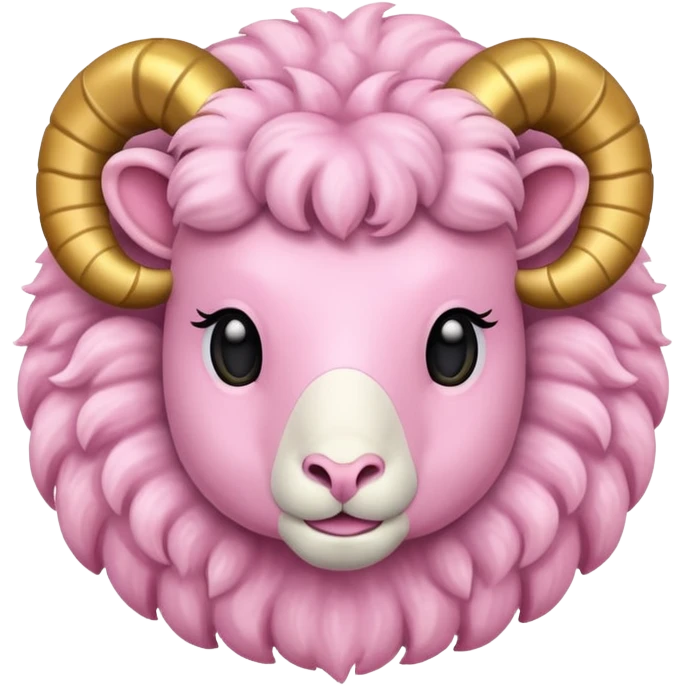 Light pink and gold Ram emoji