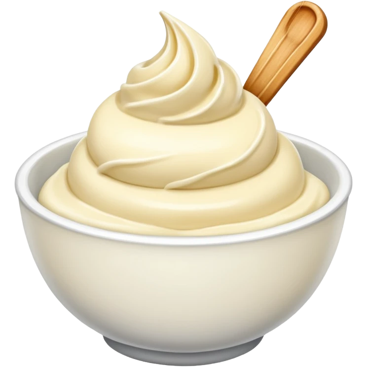 Bowl of vanilla ice cream  emoji