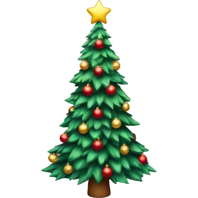 Coquette Christmas tree emoji