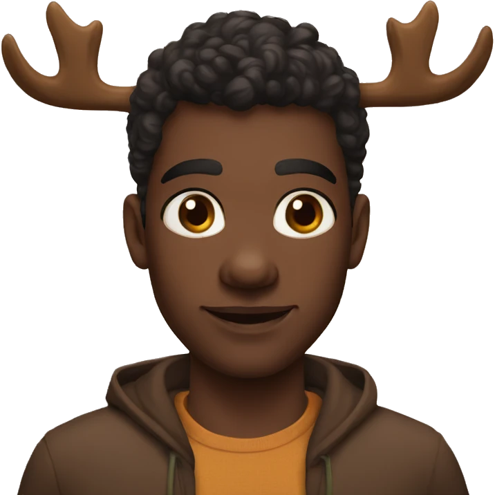 Human moose hybrid with hazel eyes  emoji