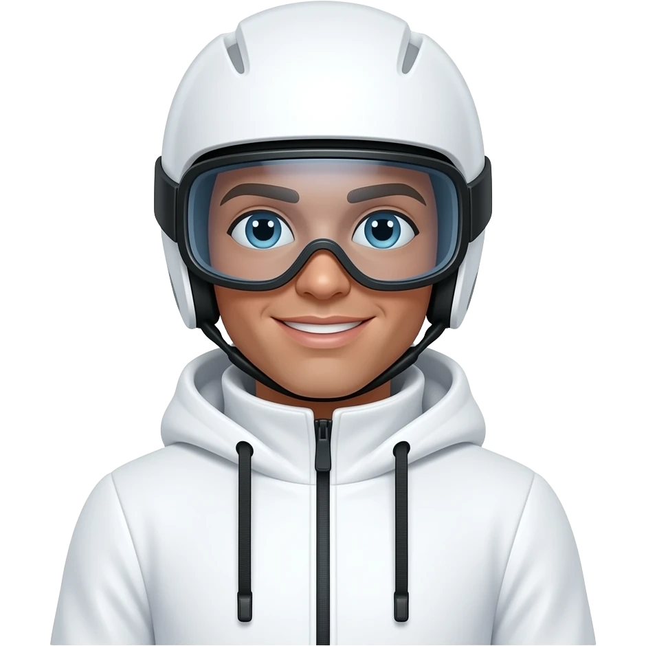 Emoji de ski traits blancs aestetic emoji