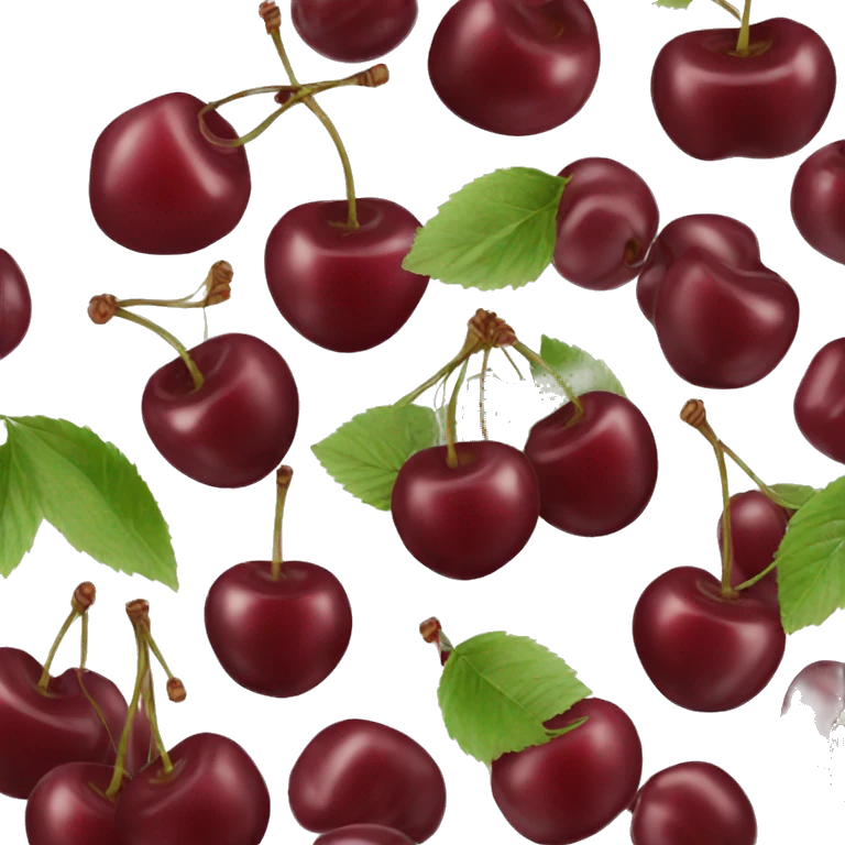 Burgundy cherries  emoji