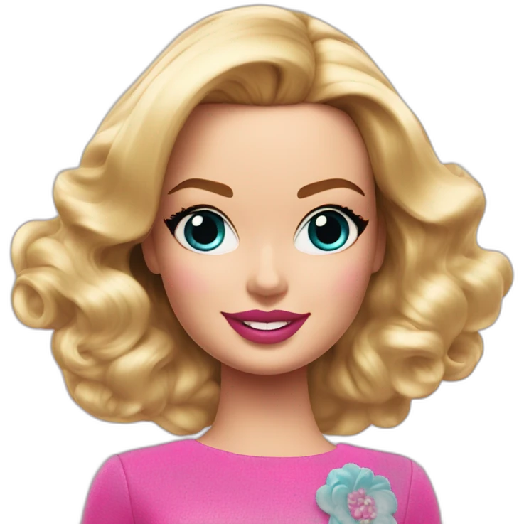 Margot Robbie as Barbie emoji