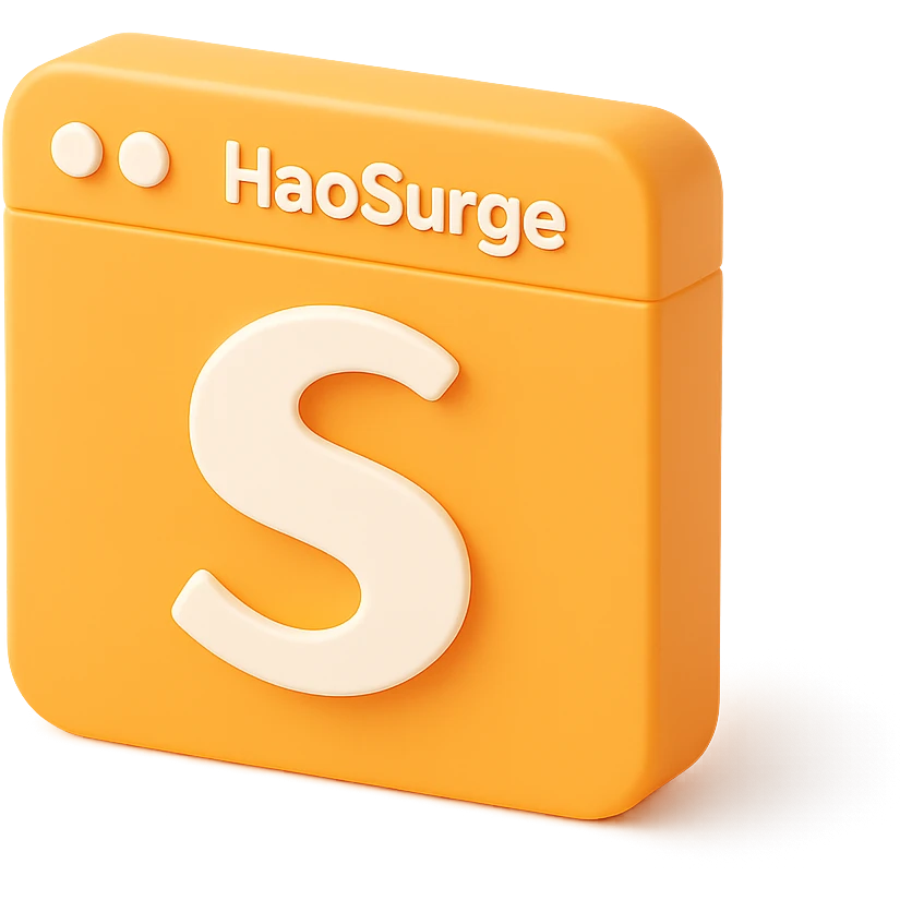 HaoSurge smart browser, icon emoji