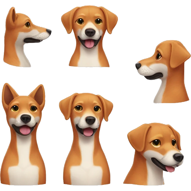 Red fox Labrador emoji