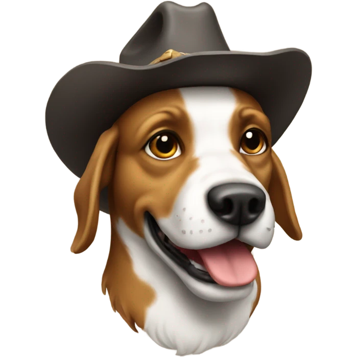 Cowboy dog emoji