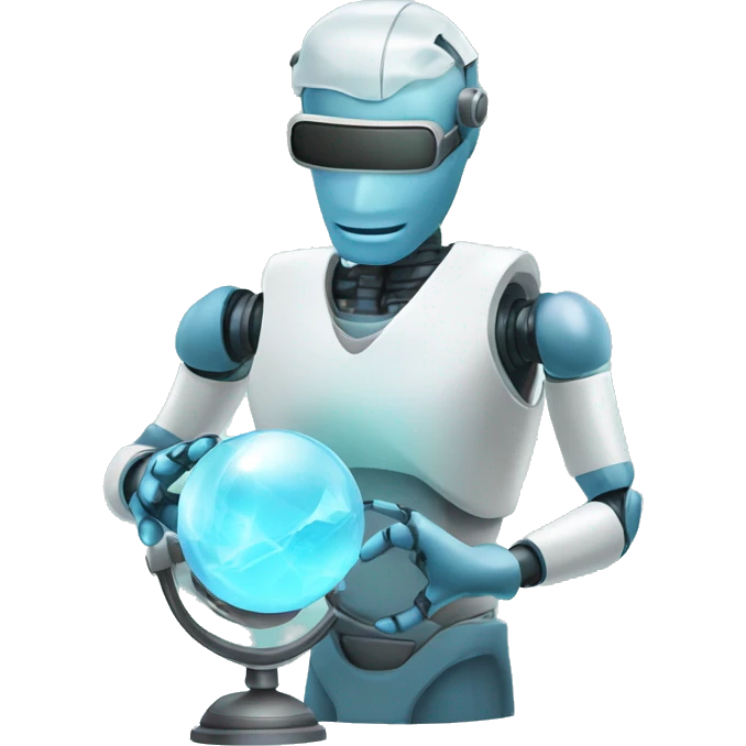 robot surgeon with crystal ball emoji