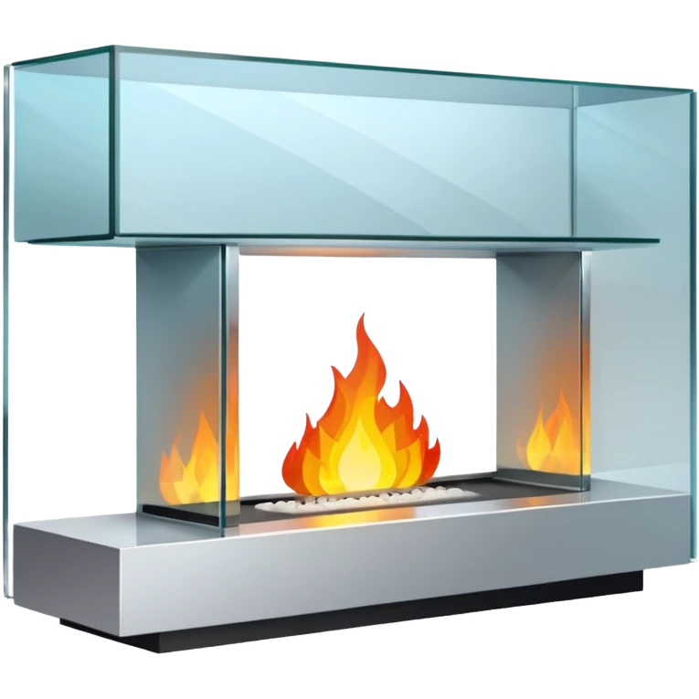 Modern Glass Fireplace emoji
