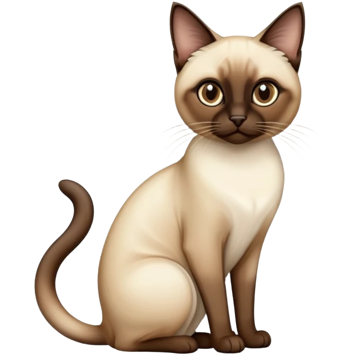 Siamese cat sitting  emoji