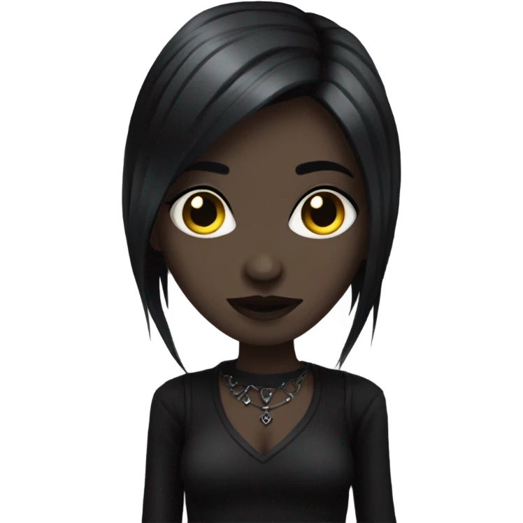 Goth girl emoji