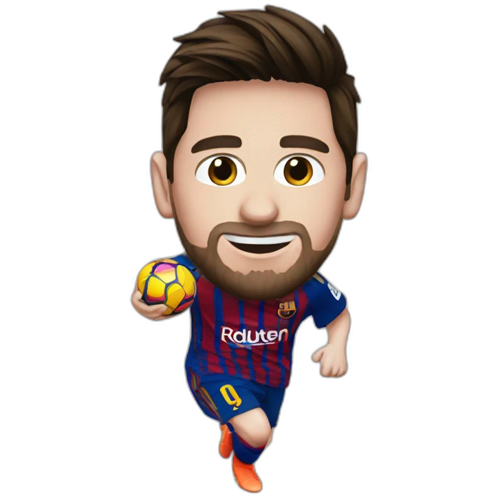 Messi playing emoji