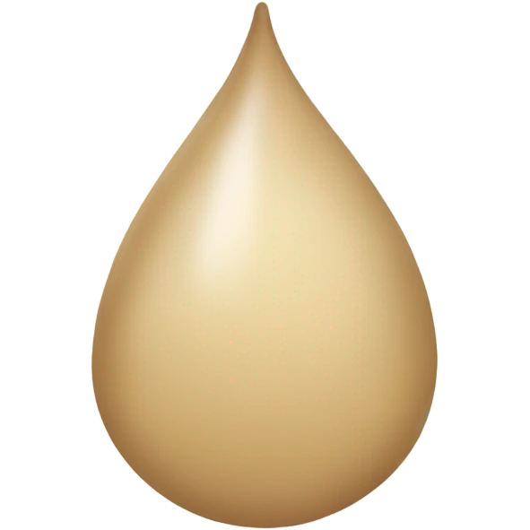 Beige raindrop  emoji