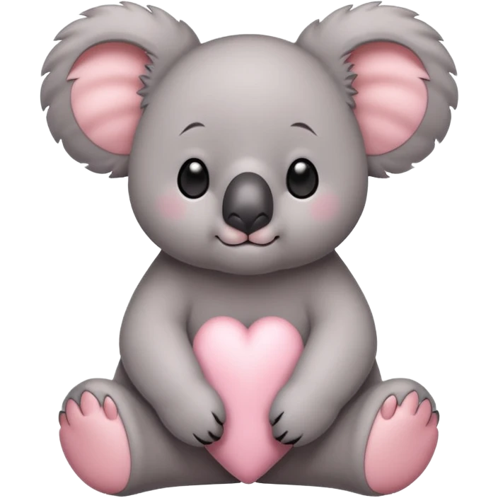 Light pink koala emoji