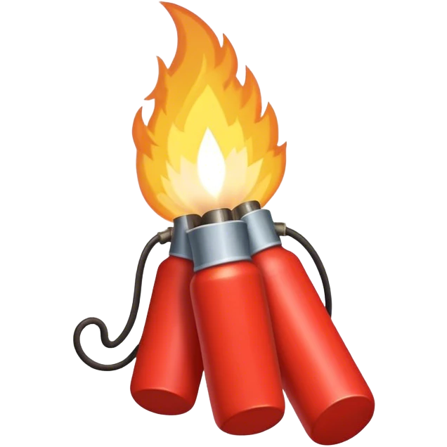 Bundle of dynamite with lit  emoji