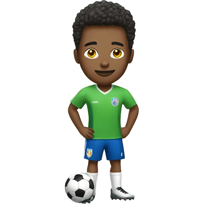 in regular clothes playing soccer emoji