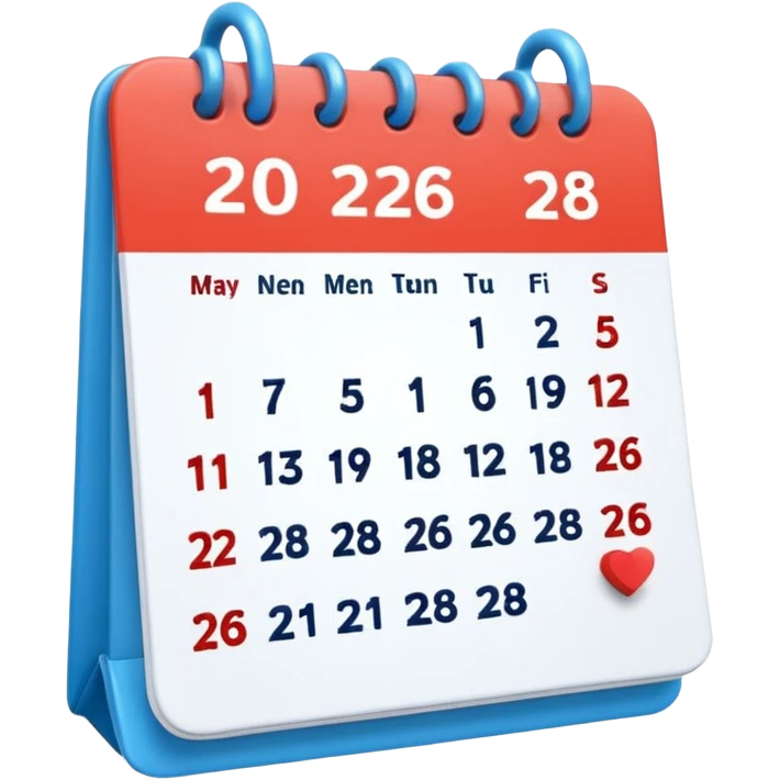 2026/ 03/ 08 Calendar 3d animation Ai emoji