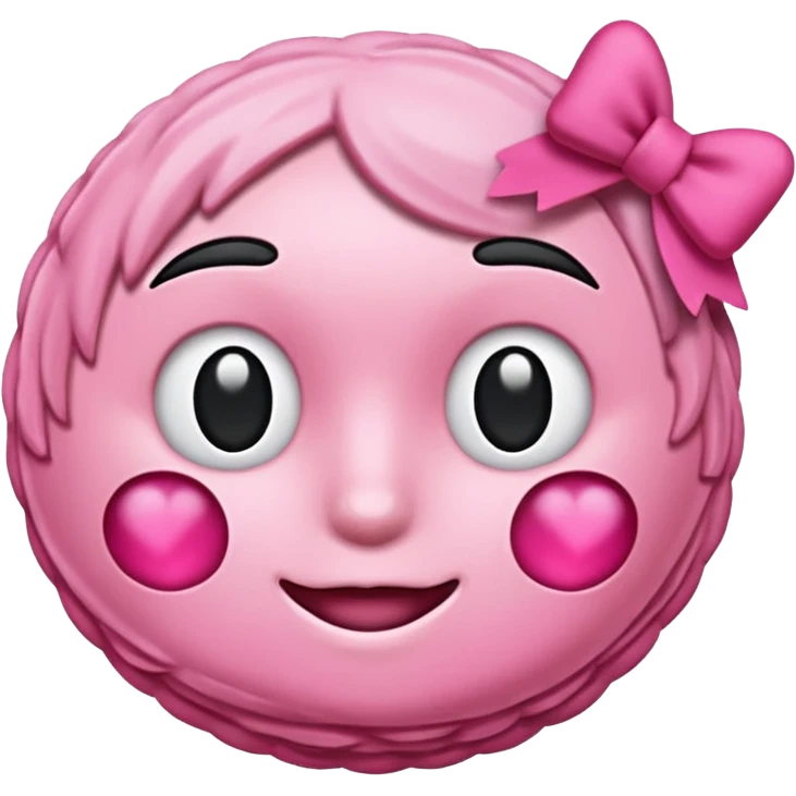 Coração emoji de coração metade rosa escuro e metade branco emoji