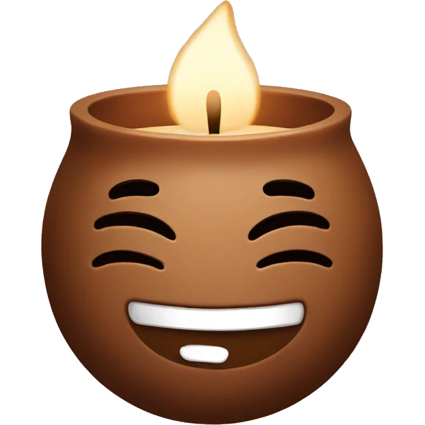 brown aroma candle emoji