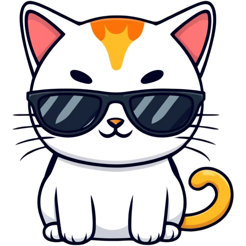 cat wearing sunglasses emoji