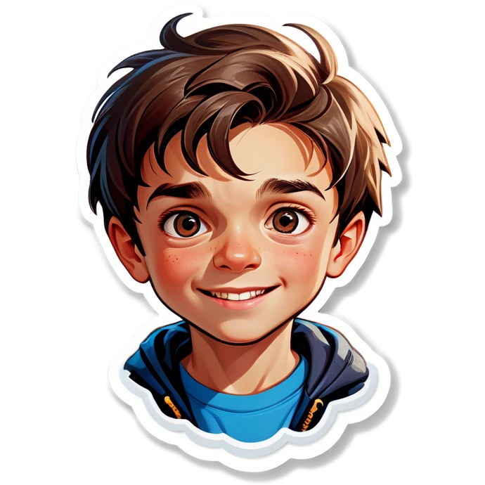 realistic portrait of a boy emoji