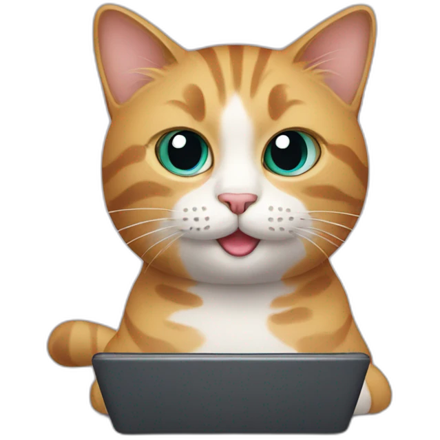 cat with wifi hear emoji