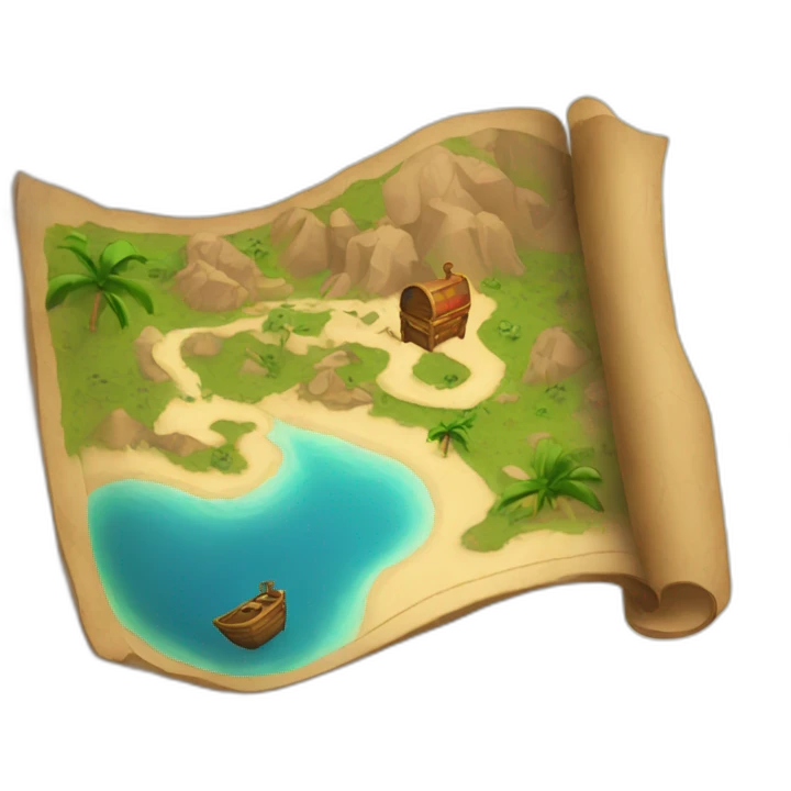 treasure map emoji