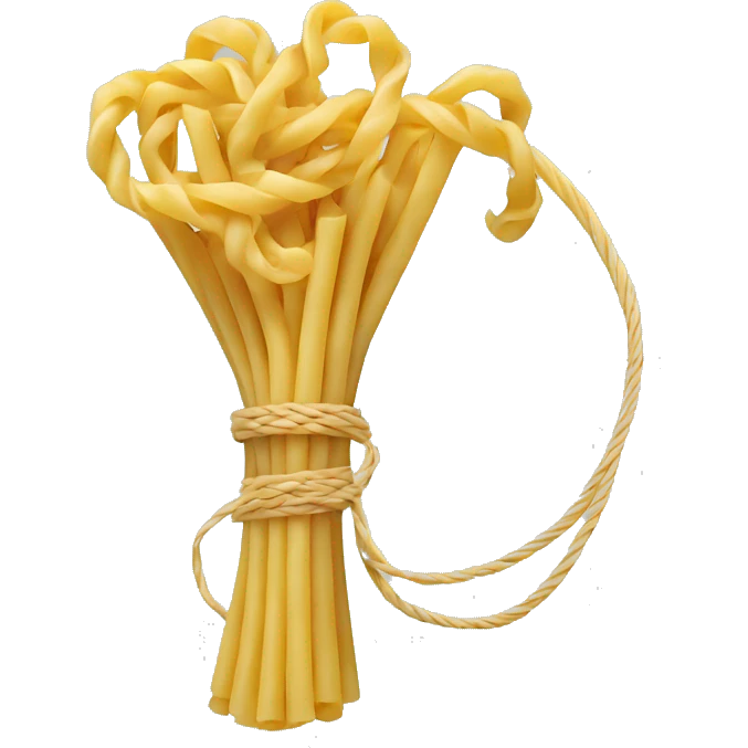 Pasta holding lasso  emoji