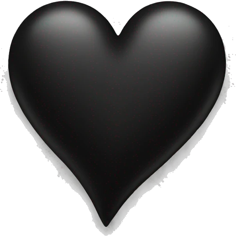 Black heart emoji