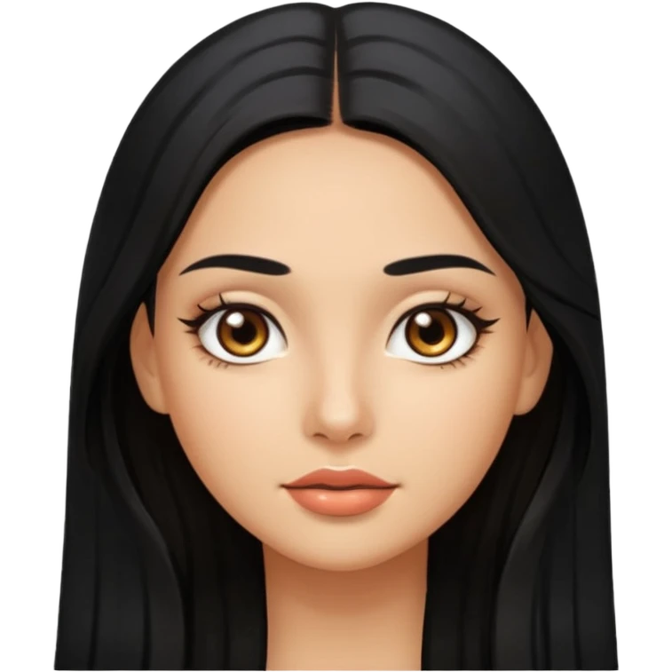 Latina girl with shiny, oily skin emoji