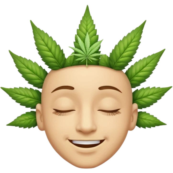High of weed human light skin emoji emoji