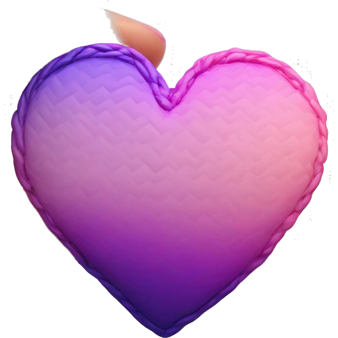 Pink and purple ombré heart emoji