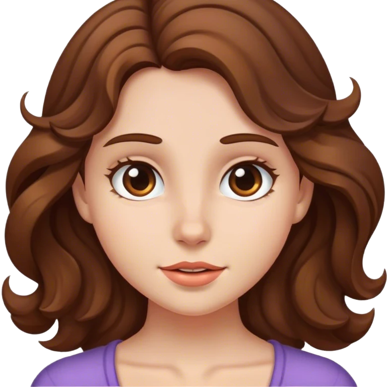 Girl with wavy hair  emoji