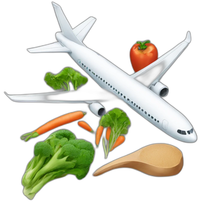 avion vegetariano emoji