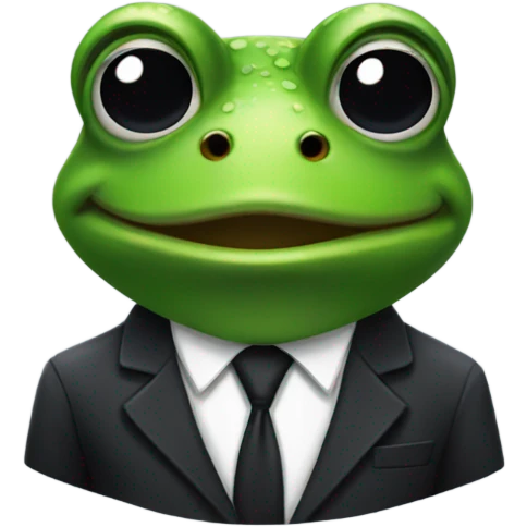 frog hitman with gun emoji