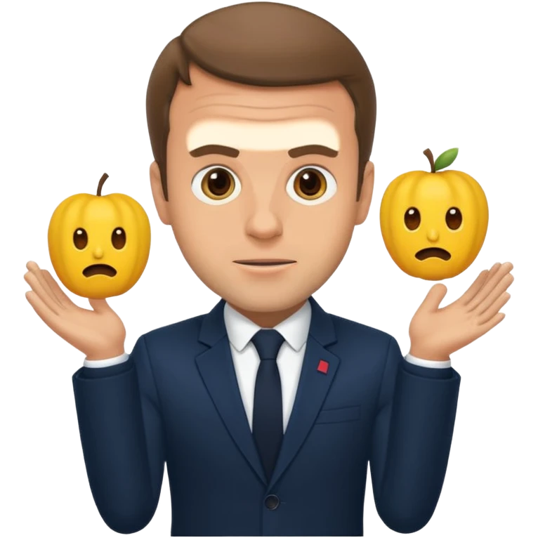 Macron entrain de faire caca emoji