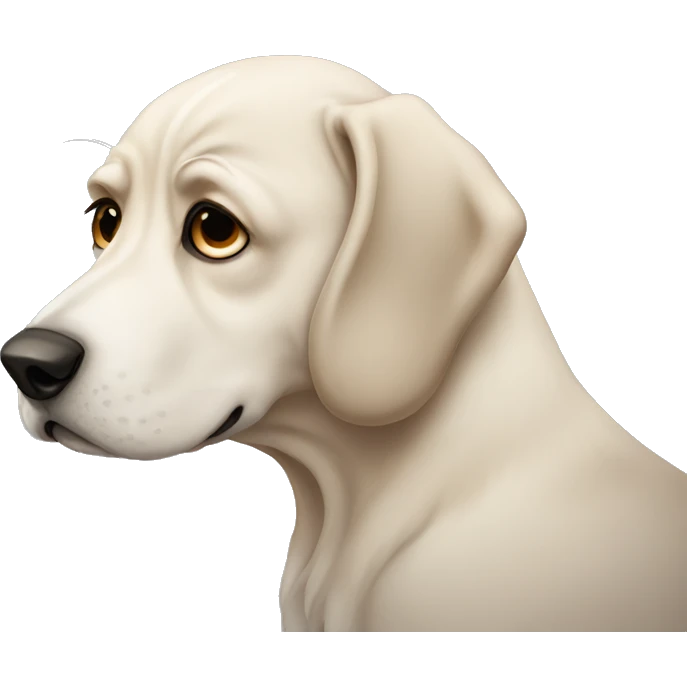 Sad dog emoji