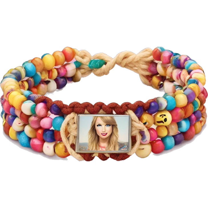 Taylor swift friendship bracelet beads emoji
