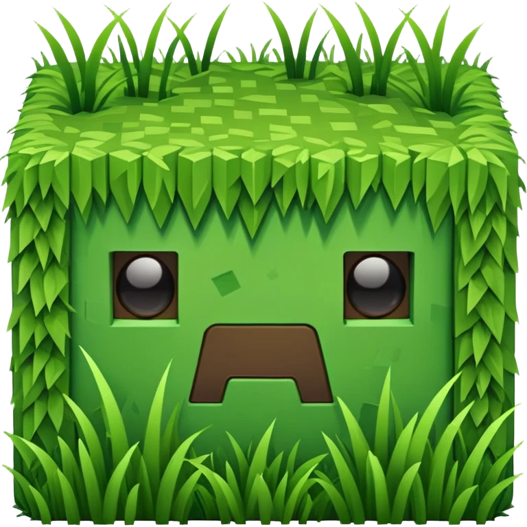 Minecraft grass block emoji