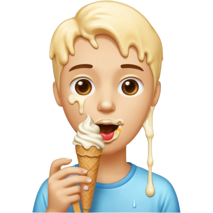 face eating ice cream emoji