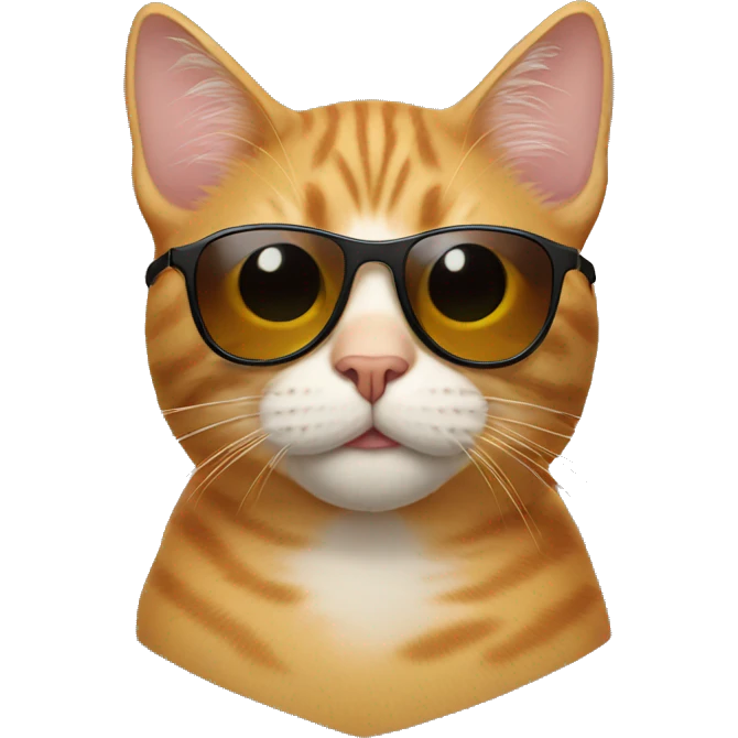 Cat with sunglasses emoji