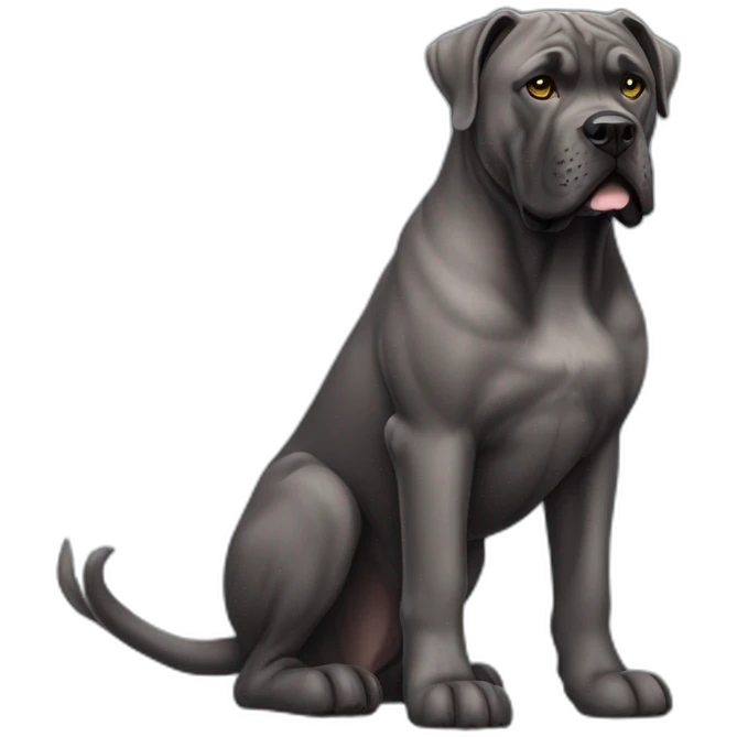 Dog Cane Corso full body emoji