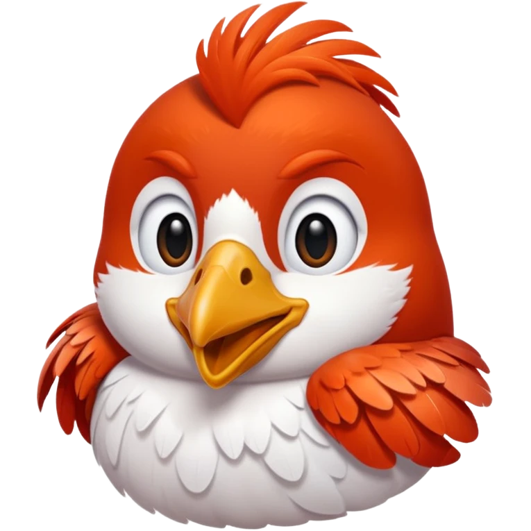 un rouge gorge rigole emoji